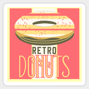 RETRO DONUTS VINTAGE FLAVOR RC03 Sticker